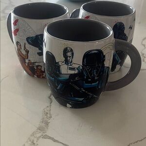 Disney Star Wars Mug Set - Black, Blue, White